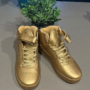 Gold Fila Sneakers
